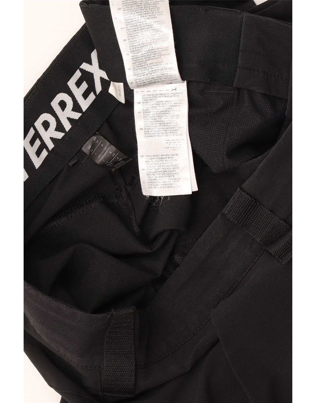 Męskie spodnie turystyczne Adidas Terrex W36 L29 Czarny poliamid