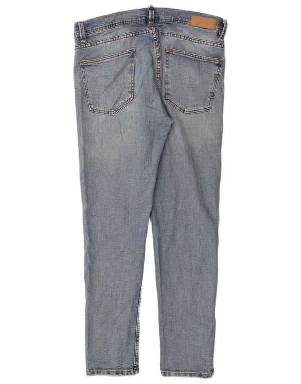 Męskie jeansy slim fit Zara EU 44 Large W34 L32 Niebieskie bawełniane