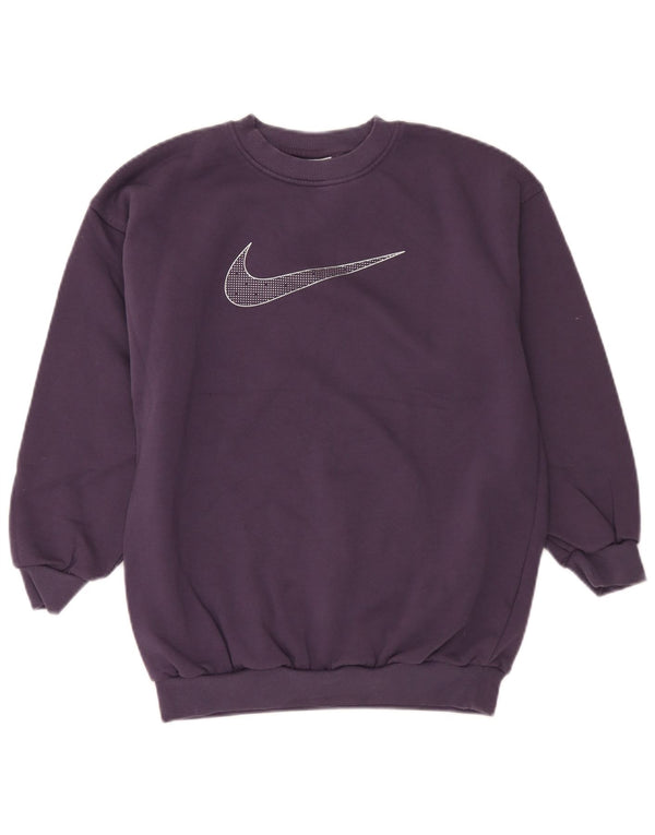Bluza dziewczęca Nike z grafiką, 12-13 lat, duża, fioletowa bawełna