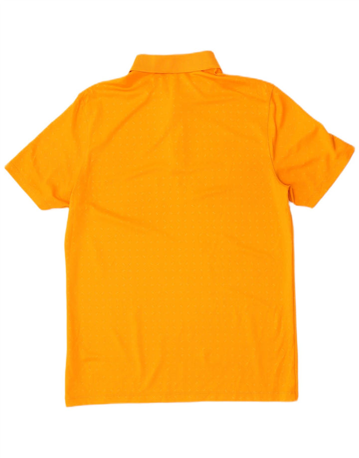 Męska koszulka polo Nike Dri Fit Standard Fit, średnia, pomarańczowa, poliestrowa w cętki