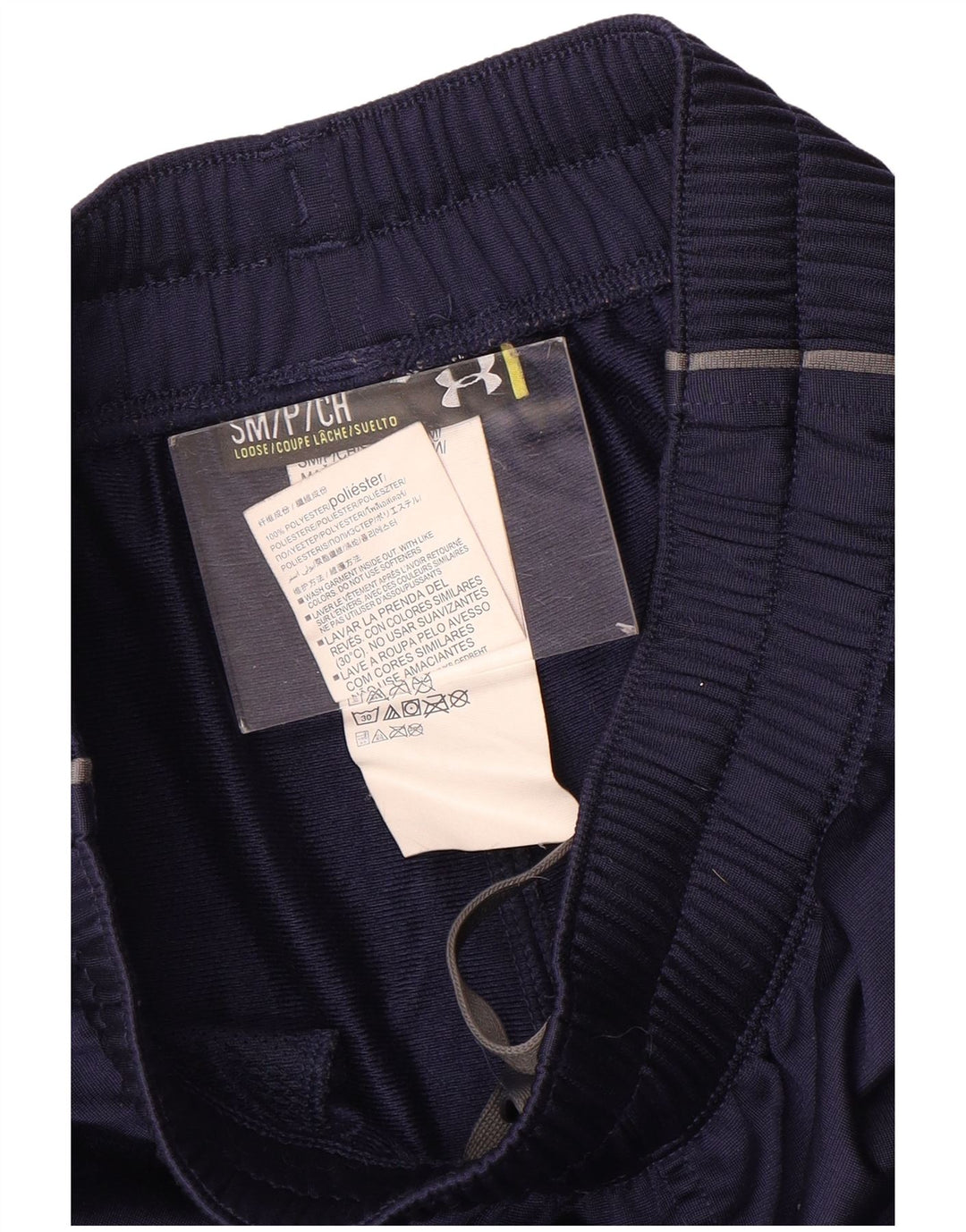 Męskie spodnie dresowe Under Armour, małe, granatowe, poliestrowe