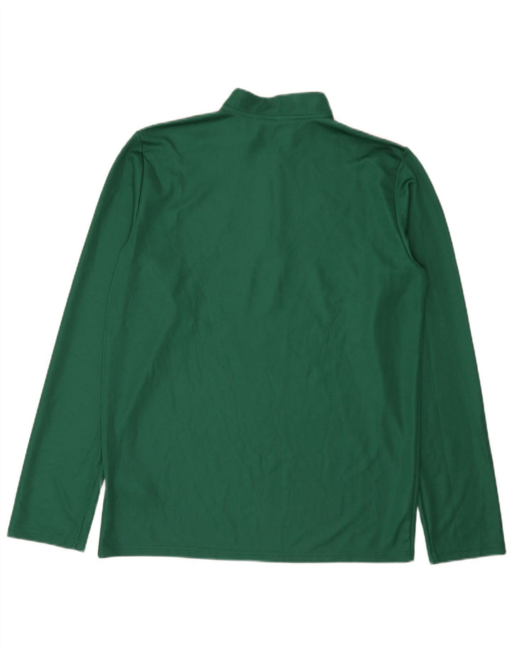 Adidas Męskie Aeroready Zip Neck Sweter Dresowy Top Duży Zielony Poliester