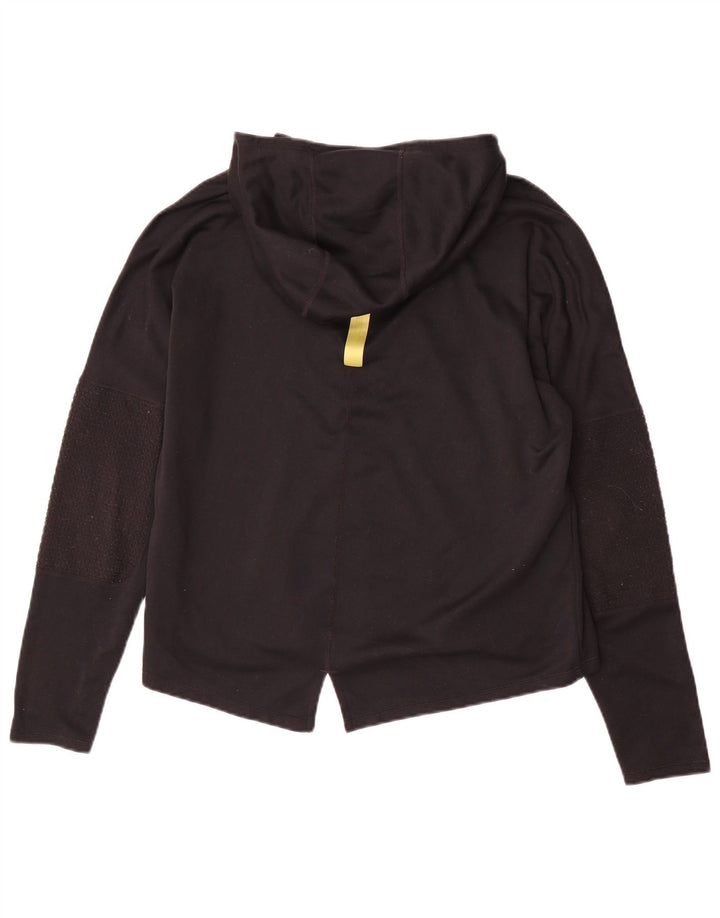 Damska koszulka do biegania NIKE z kapturem i grafiką, z długim rękawem, UK 14, średnia czerń