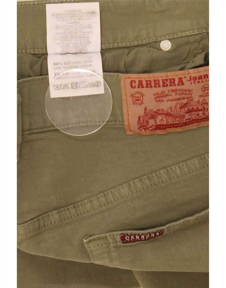 Męskie jeansy Carrera Slim W34 L33 Zielone bawełniane