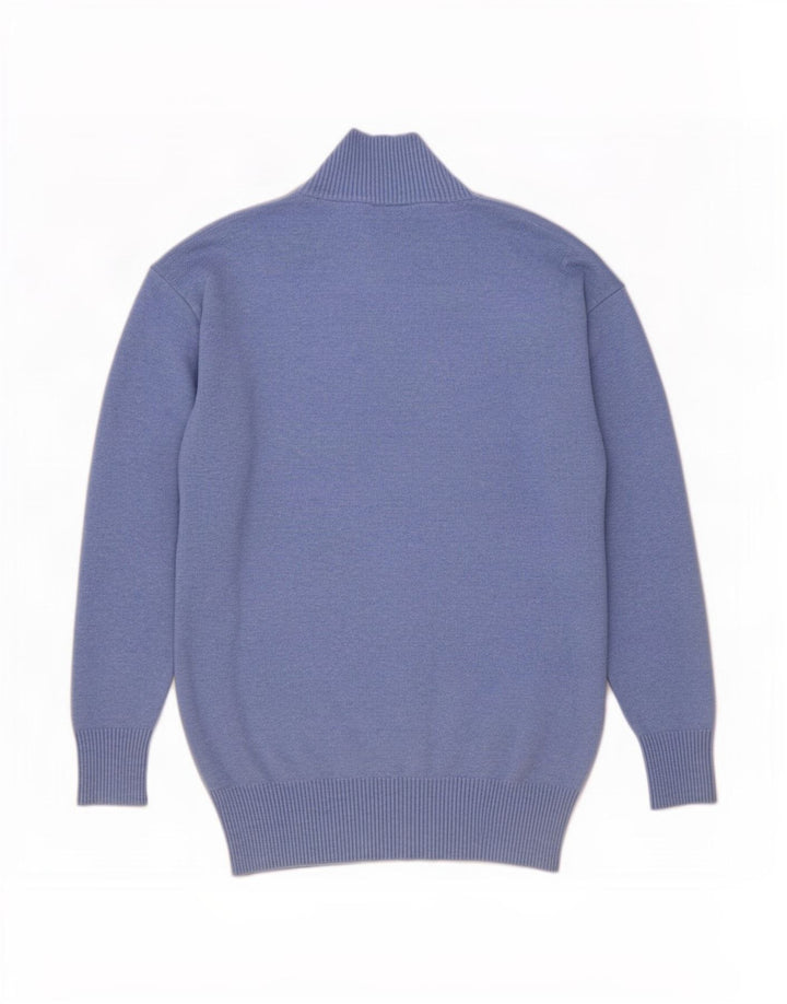 Marks & Spencer Damski sweter z golfem UK 10, mały niebieski