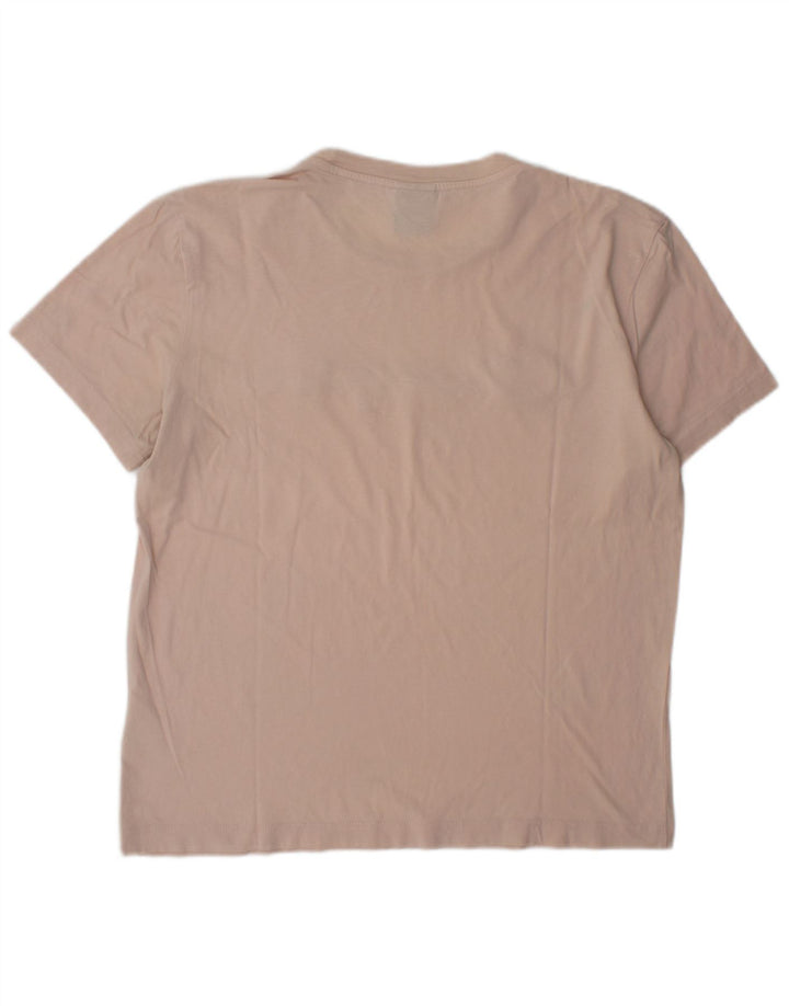 Męski T-shirt Champion z grafiką, średni, różowy, bawełniany