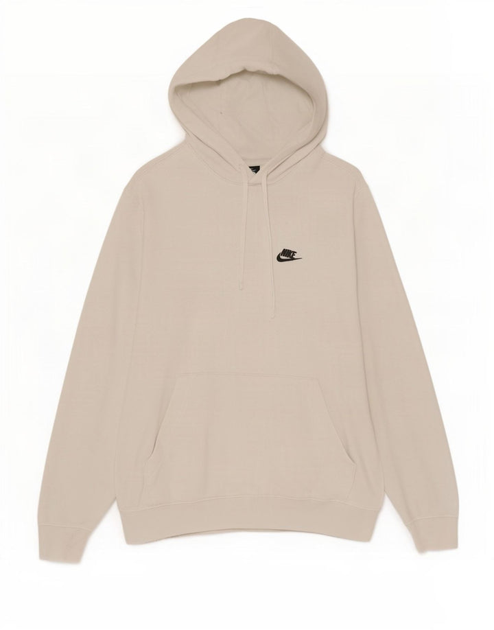 Męski sweter z kapturem Nike, duży, biały, bawełniany