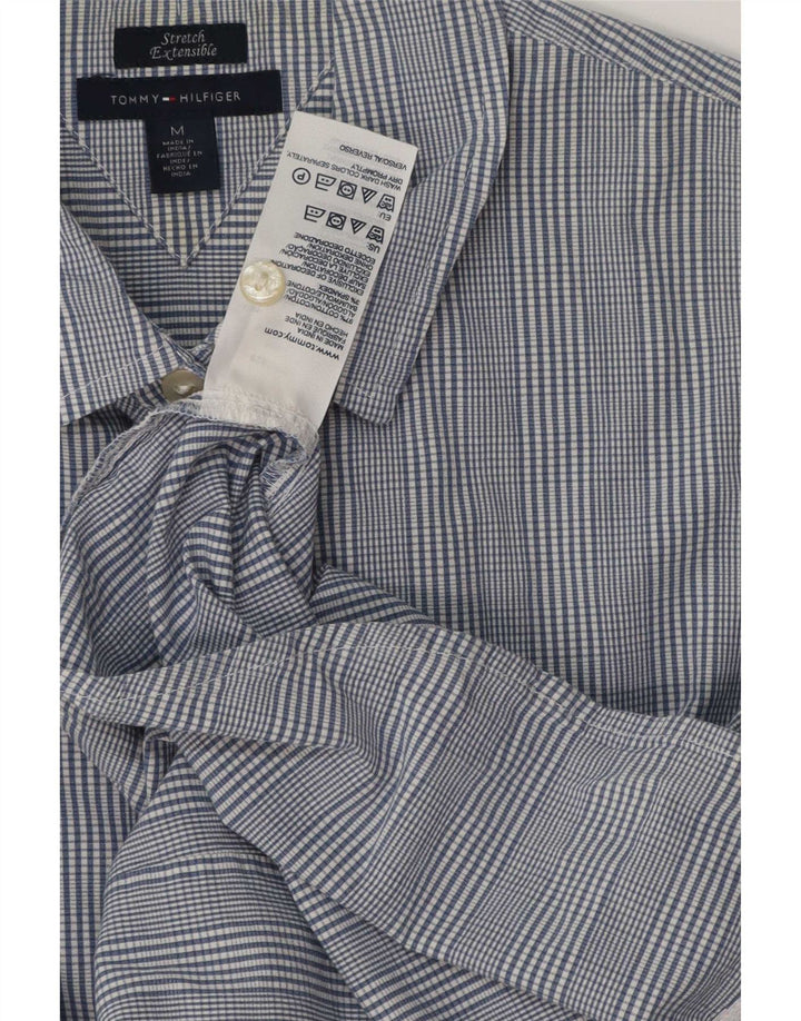 Koszula damska Tommy Hilfiger UK 14, bawełniana w średnią niebieską kratkę