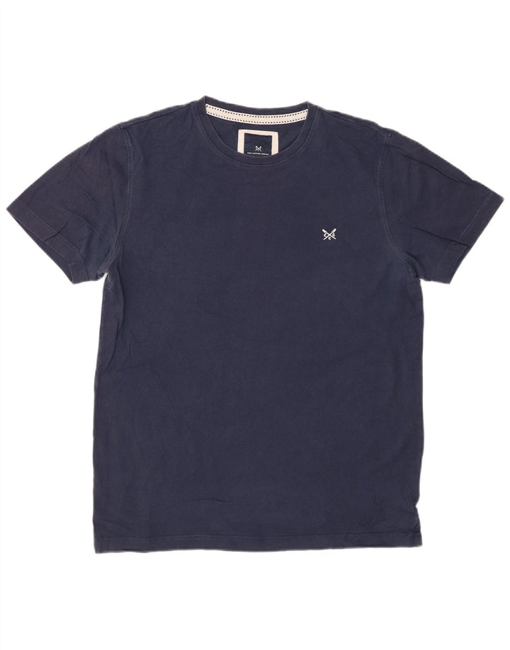 CREW CLOTHING Mens T-Shirt Top Medium Navy Blue Cotton