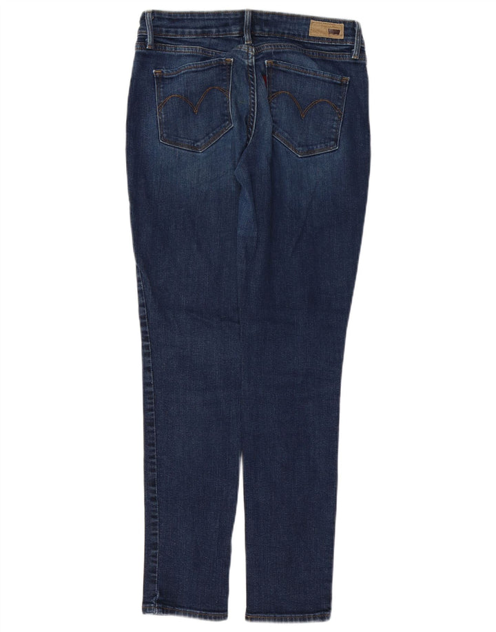 Damskie dżinsy rurki LEVI'S Bold Curve ze średnim stanem US 6 Medium W28 L28 niebieskie