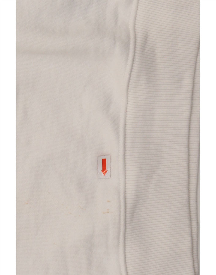 Damski sweter oversize TOMMY HILFIGER Crop UK 6 XS w kolorze białym