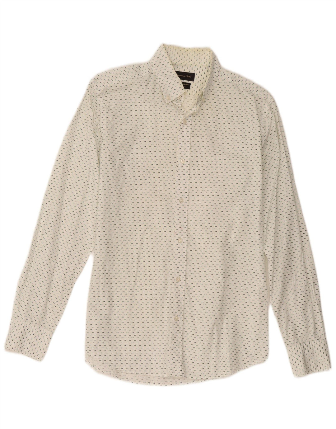 Koszula męska Massimo Dutti w małe białe cętki