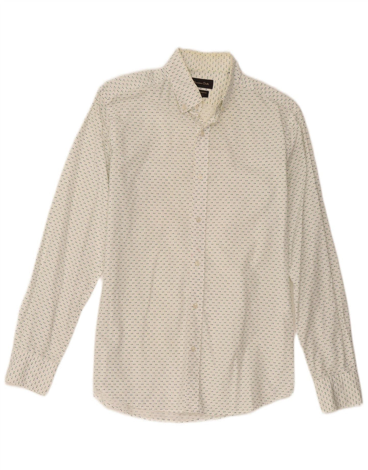 Koszula męska Massimo Dutti w małe białe cętki
