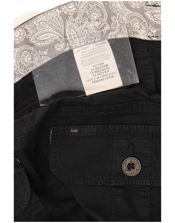 Damskie bermudy Cargo LEE US 14 XL W36, czarna bawełna