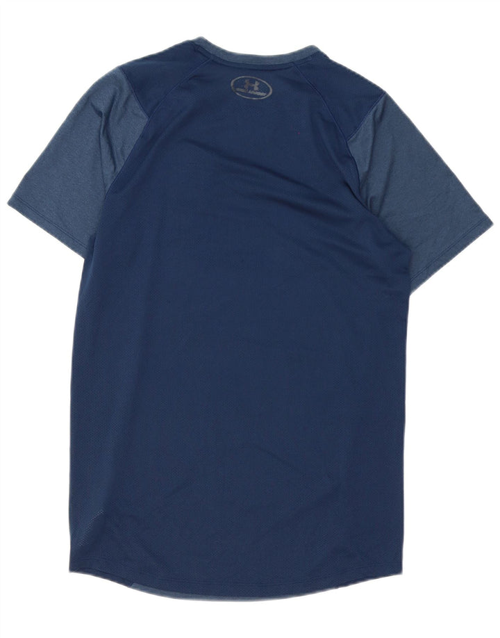 Męska koszulka t-shirt Under Armour Heat Gear, mała, granatowa, z poliestru