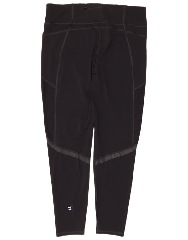 Legginsy damskie Sweaty Betty UK 20 2XL Czarny poliamid