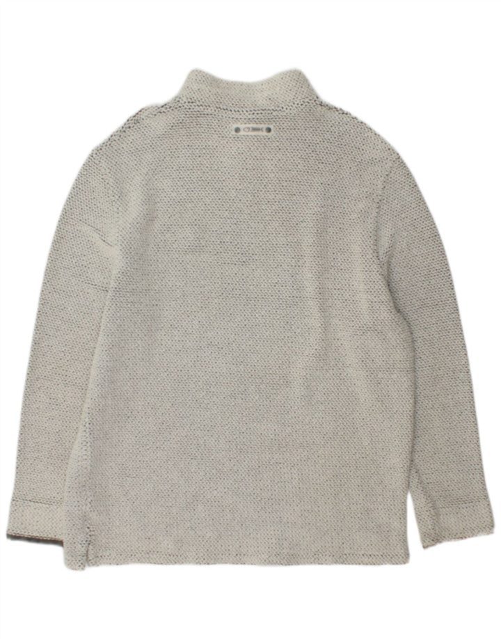 Weird Fish Męski sweter z zamkiem błyskawicznym XL, szary, bawełniany