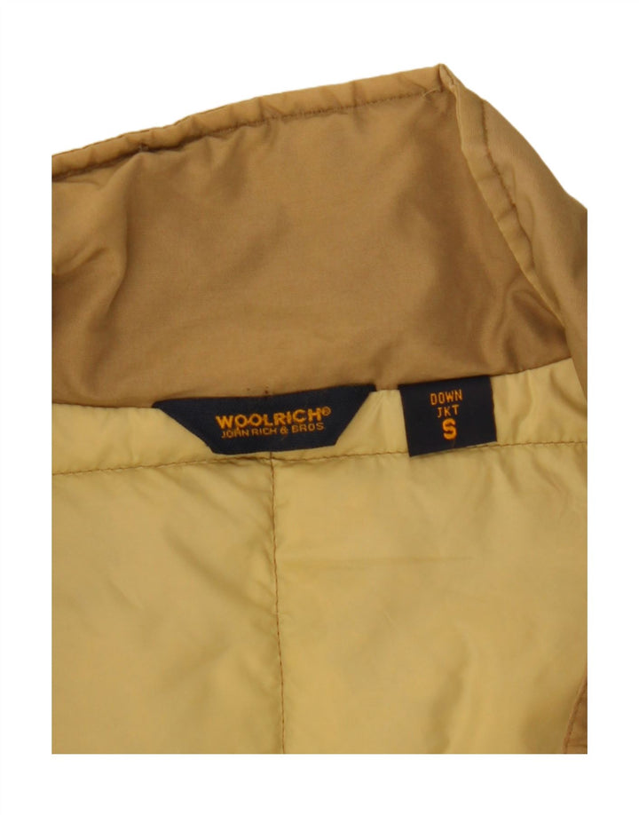 Damski płaszcz puchowy Woolrich UK 10 Small Beżowy Nylon