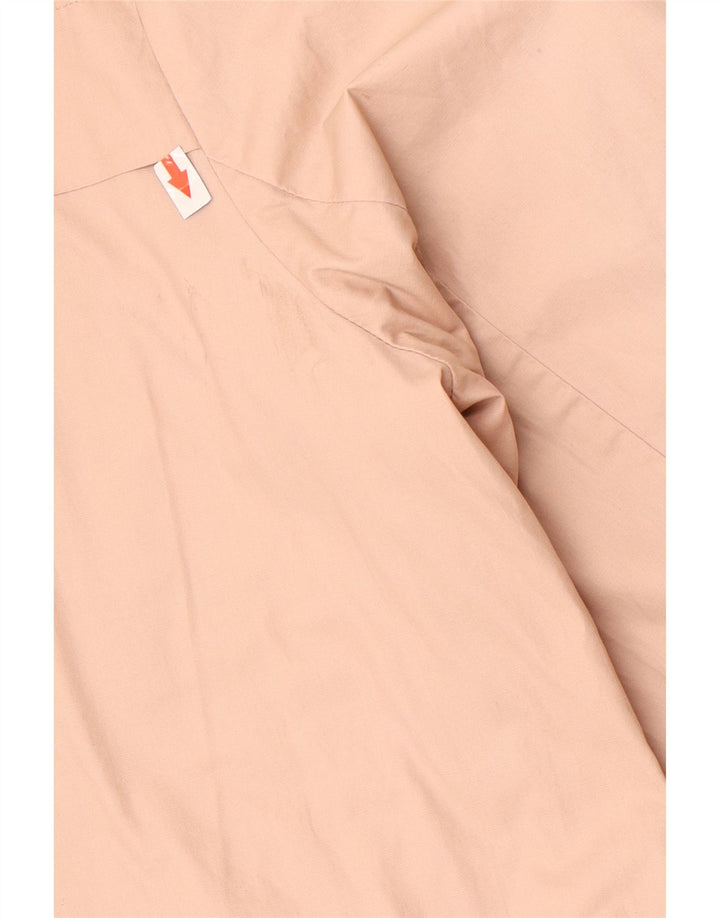 Marks & Spencer Damska kurtka parka z kapturem UK 14, duża, różowa, bawełniana