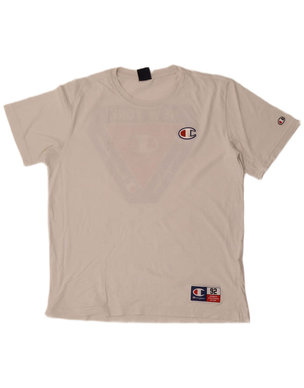 Męski T-shirt Champion New York Graphic Top XL, biały