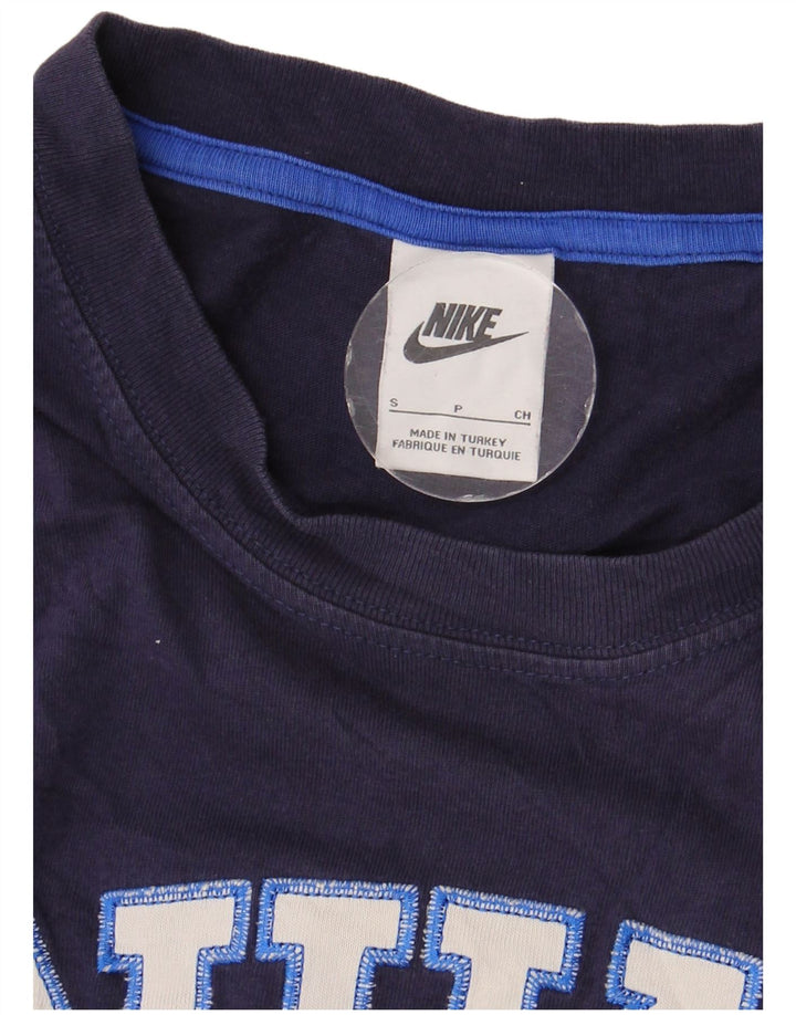 Męski T-shirt z grafiką NIKE, mały, granatowy