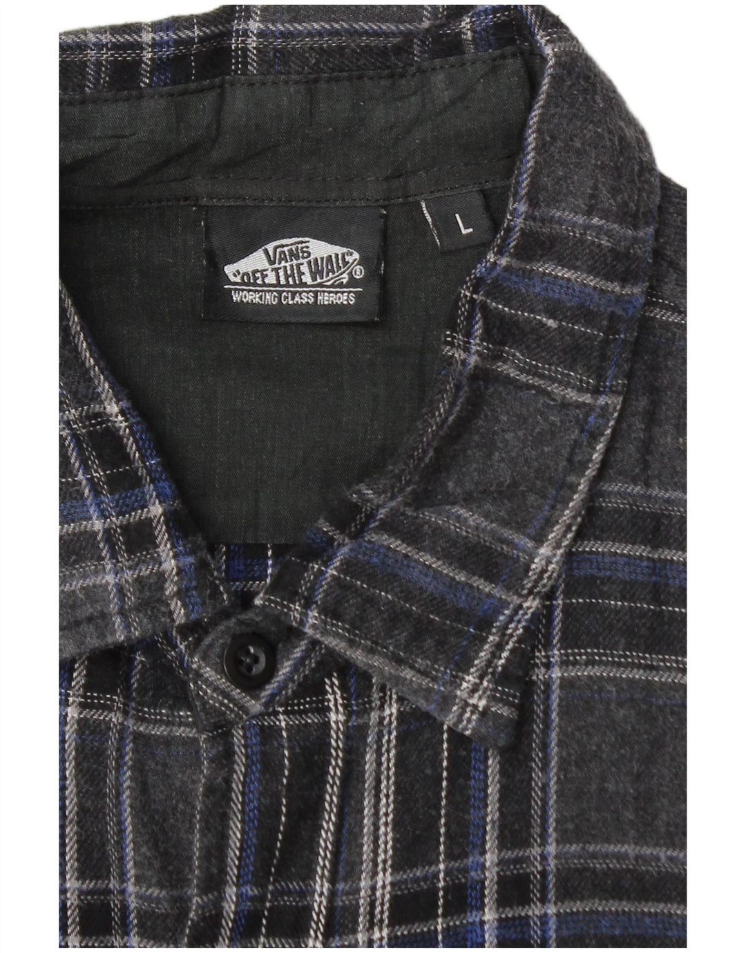 Męska koszula flanelowa Vans, duża, szara, bawełniana krata