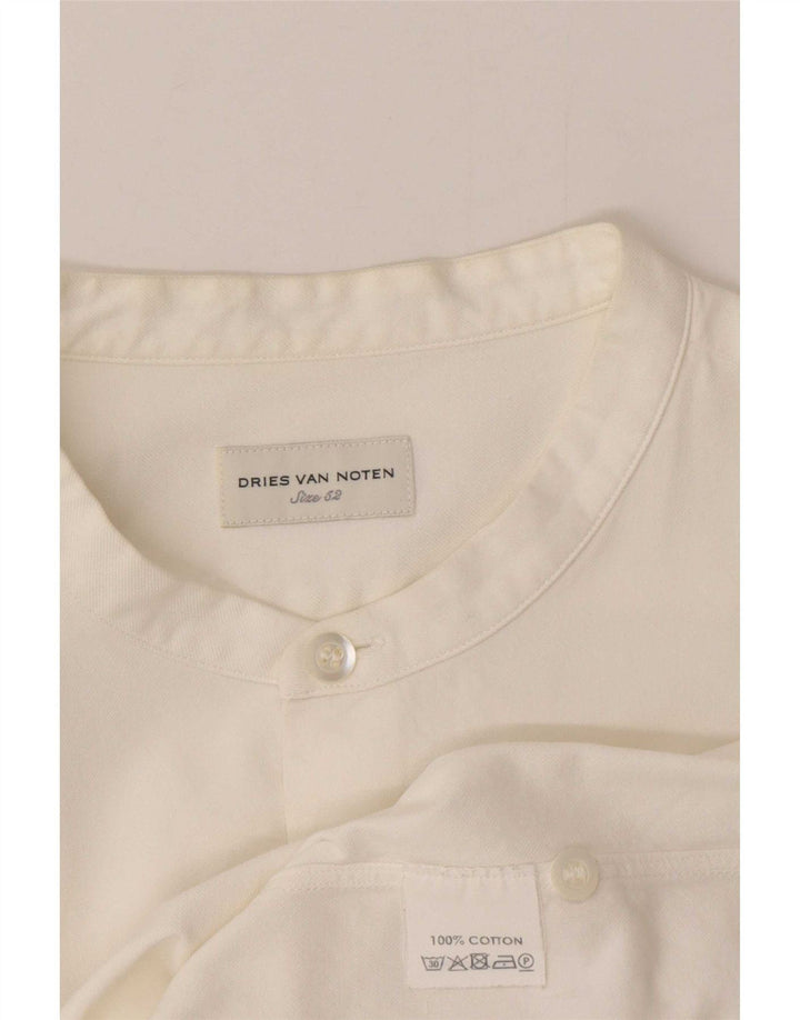 Koszula męska Dries Van Noten IT 52, duża, biała, bawełniana