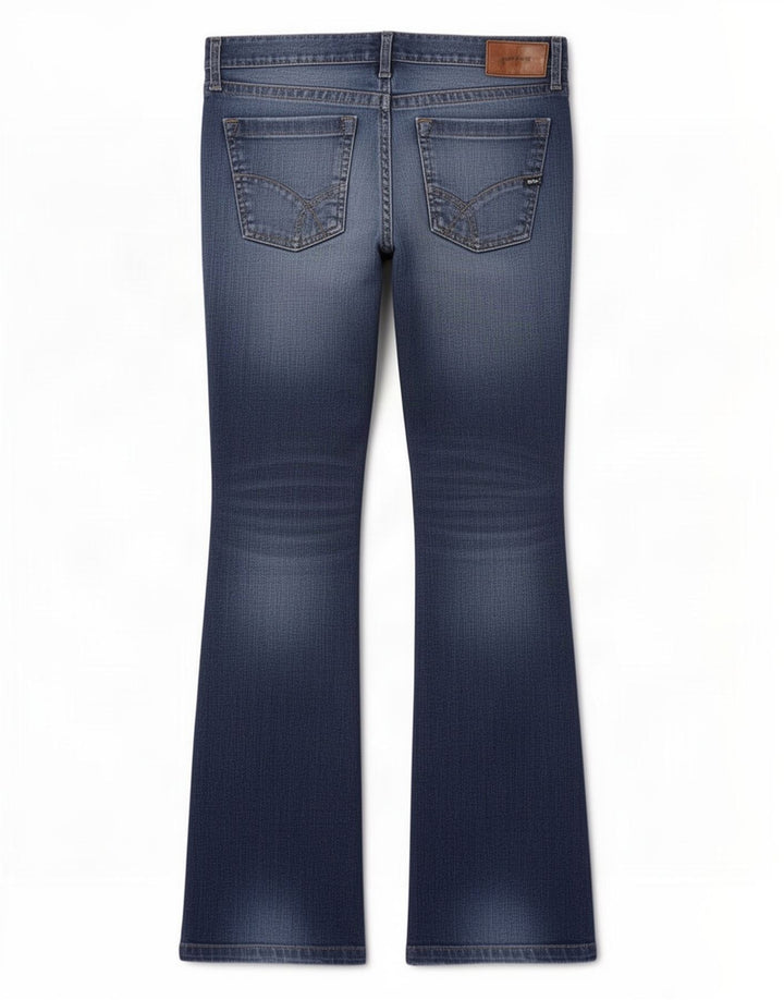 Męskie jeansy Bootcut Gas W34 L34 Niebieskie bawełniane