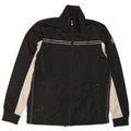 LOTTO Mens Tracksuit Top Jacket Large Black Colourblock Polyester