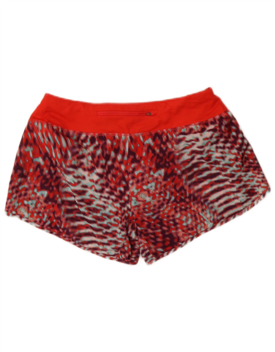 Damskie spodenki sportowe Nike Dri Fit UK 14, średni czerwony kamuflaż, poliester