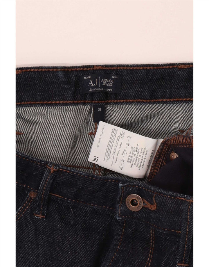 Armani Slim Jeans W31 L33 Granatowa Bawełna
