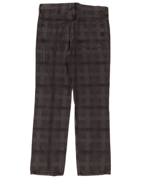 Dżinsy damskie Zara EU 42 Large W32 L31 Szara bawełniana krata