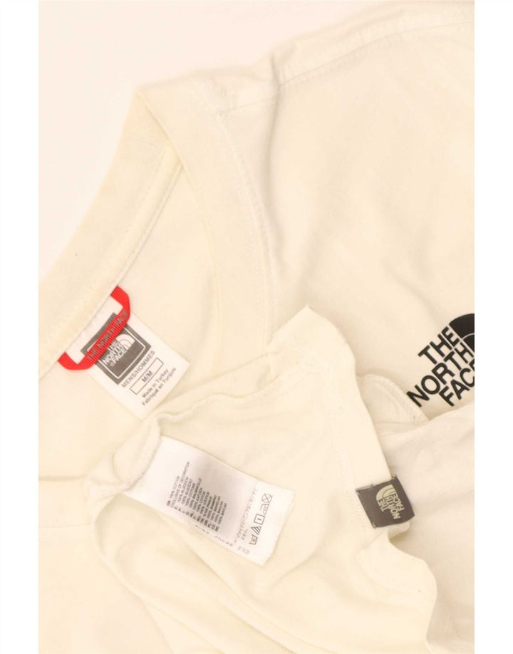 Męski T-shirt z grafiką The North Face, średni biały, bawełniany