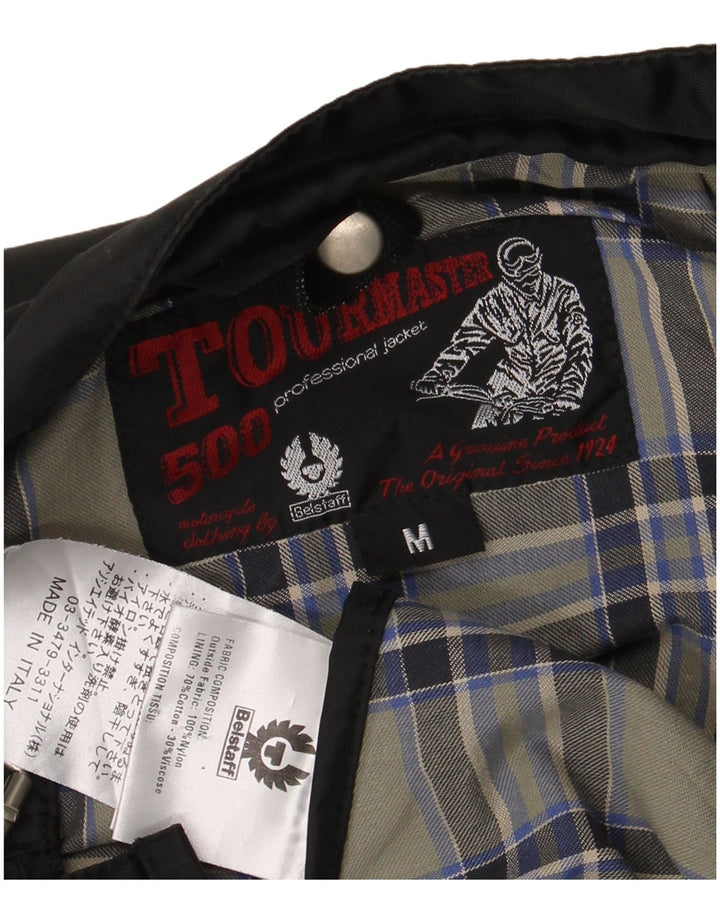 Męska kurtka wyścigowa Belstaff UK 38, średni czarny nylon