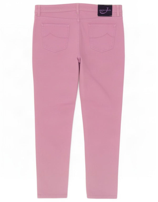 Jacob Cohen Męskie jeansy slim W40 L34 Fioletowa bawełna