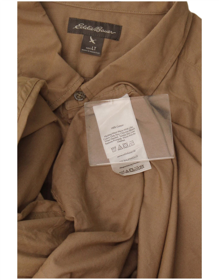 Koszula męska Eddie Bauer, duża, beżowa, bawełniana