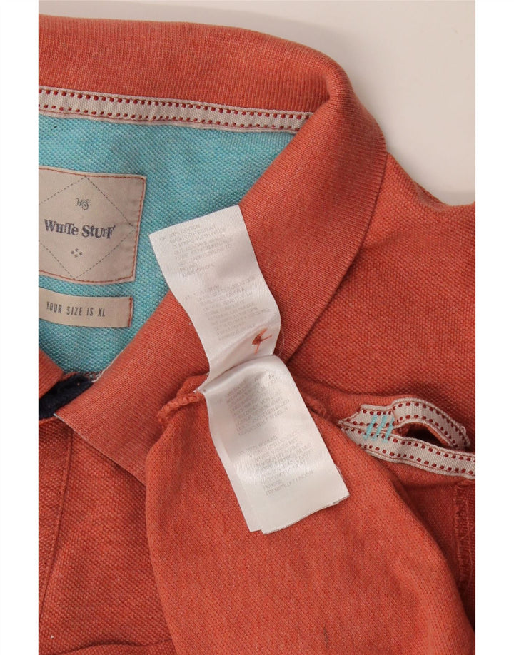 Męska koszulka polo XL WHITE STUFF XL Bordowa, bawełniana