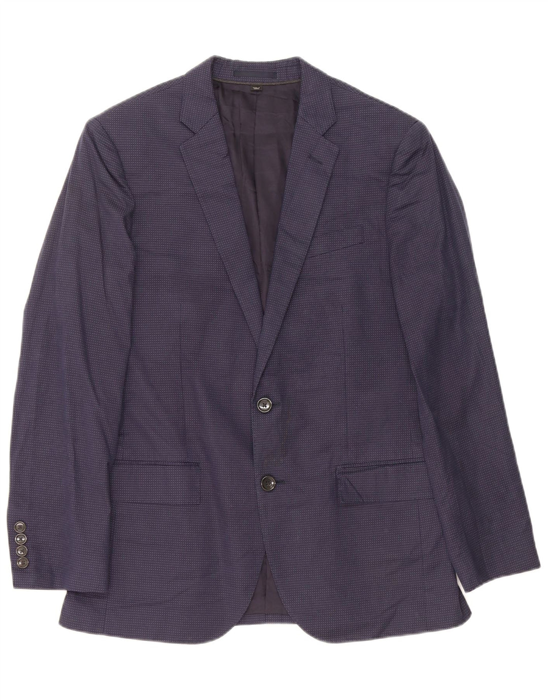 J. Crew Męska marynarka Ludlow zapinana na 2 guziki UK 36 Small Navy Blue Spotted