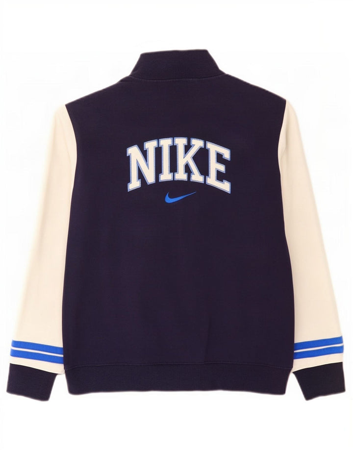 Męska kurtka dresowa Nike Graphic, duża, granatowa, bawełniana z blokami kolorów
