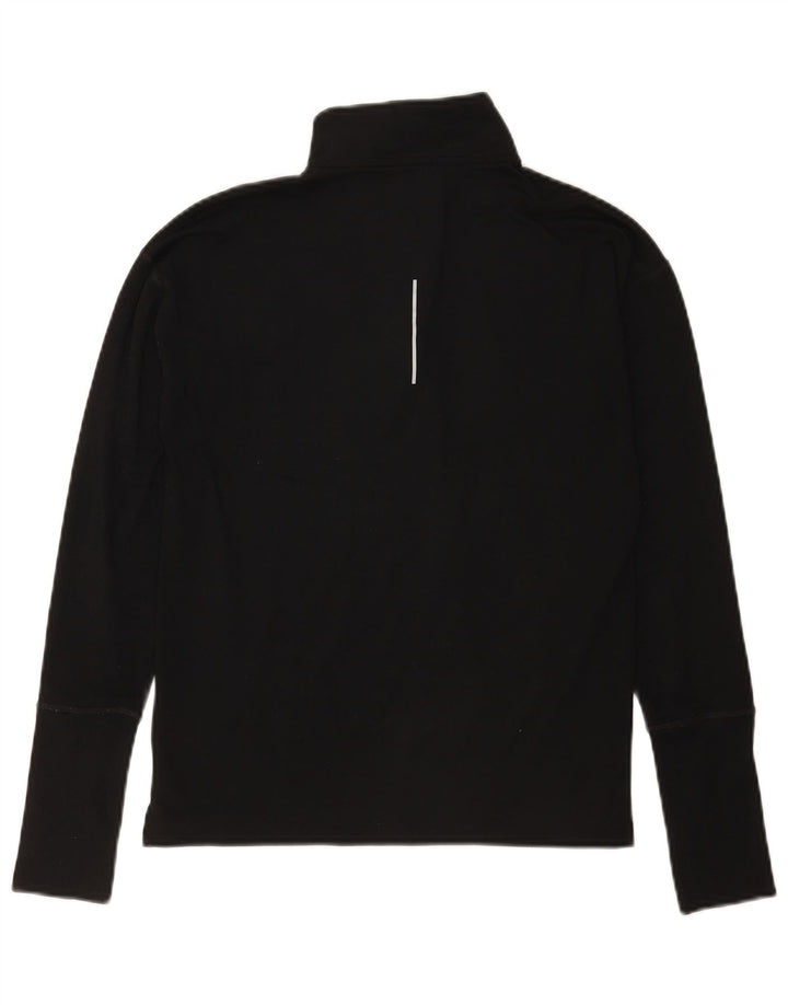 Męska koszulka Nike Dri Fit z długim rękawem i zamkiem błyskawicznym XS w kolorze czarnym