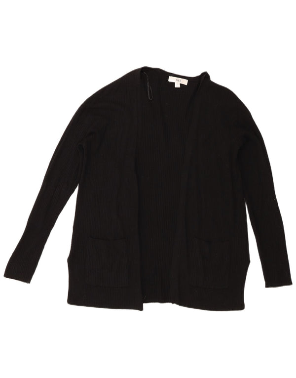 Marks & Spencer Damski sweter rozpinany UK 14 Średni czarny wiskoza