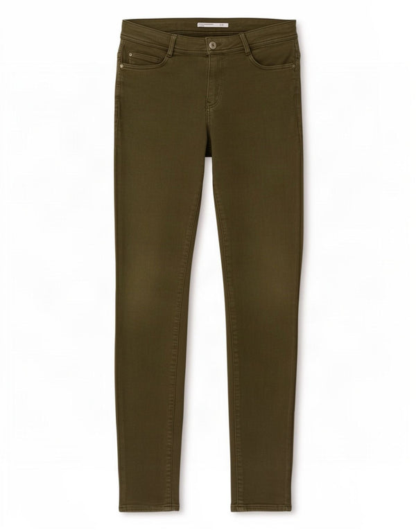 Damskie dżinsy Trafaluc Skinny Jeans Zara EU 40 Medium W30 L32 Bawełna khaki