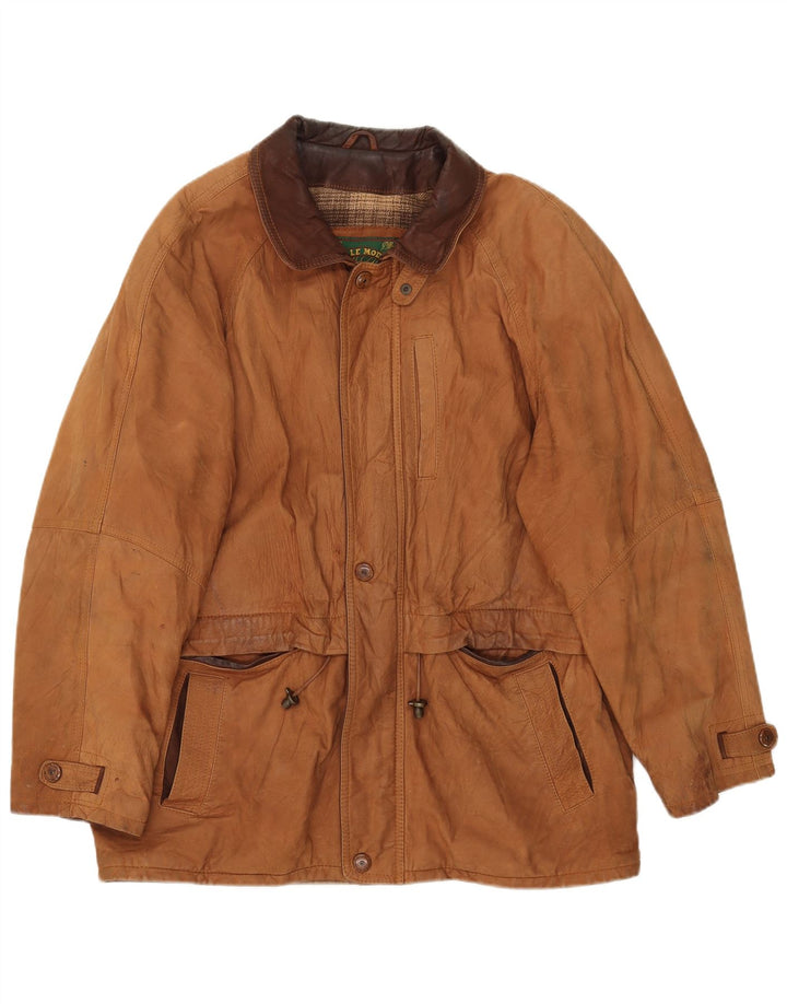 Pelle Moda Męska zamszowa kurtka IT 54 2XL Brązowa skóra