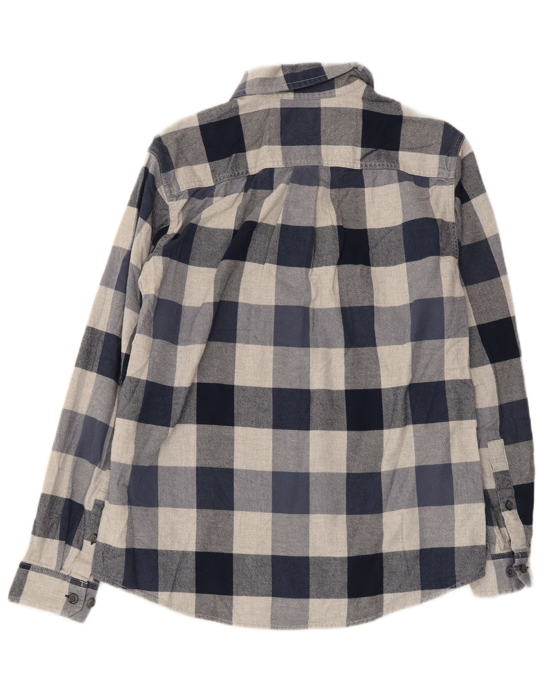 Koszula flanelowa męska EDDIE BAUER, bawełniana, w średnią granatową kratkę