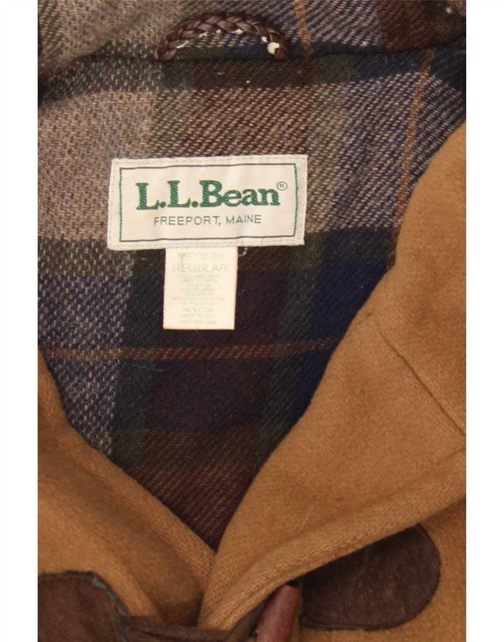 Męski budrysówka z kapturem L.L.Bean UK 38 Średnia beżowa wełna
