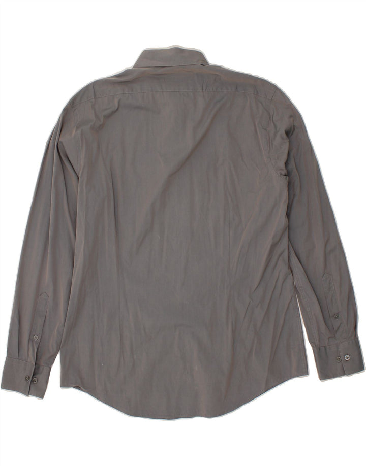 CALVIN KLEIN Mens Slim Fit Shirt Size 43 17 XL Grey Vintage Calvin Klein and Second-Hand Calvin Klein from Messina Hembry 