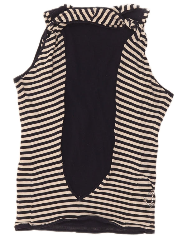 Max & Co. Womens Vest Top UK 12 Medium Black Striped