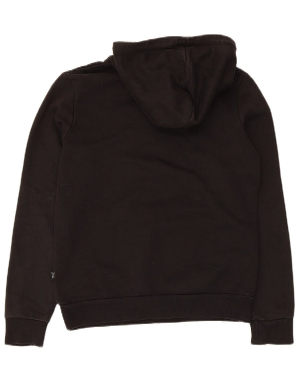 Damski sweter z kapturem Puma z grafiką UK 10, mały, czarny, bawełniany