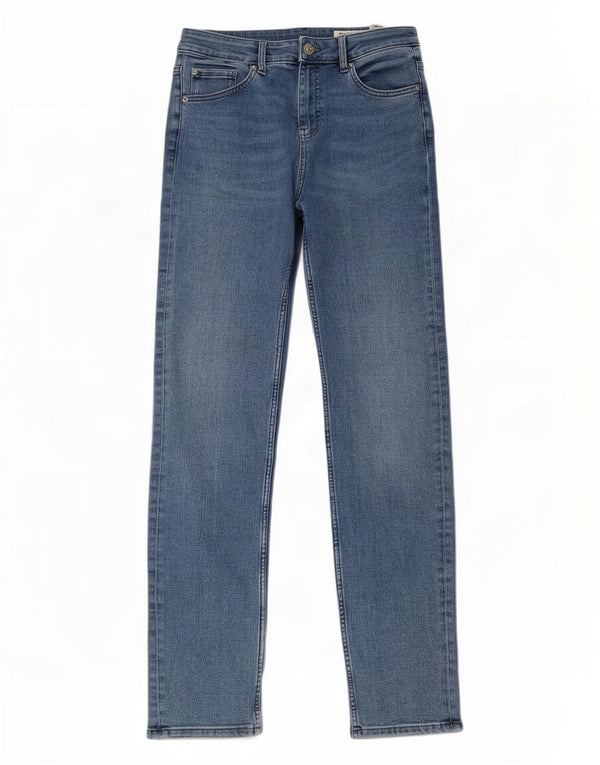 Marks & Spencer Damskie The Sienna Straight Jeans UK 12 Medium W30 L31 Niebieski