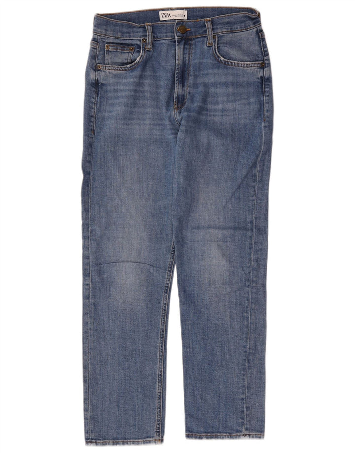 Damskie proste dżinsy Zara EU 40 Medium W30 L27 Niebieskie